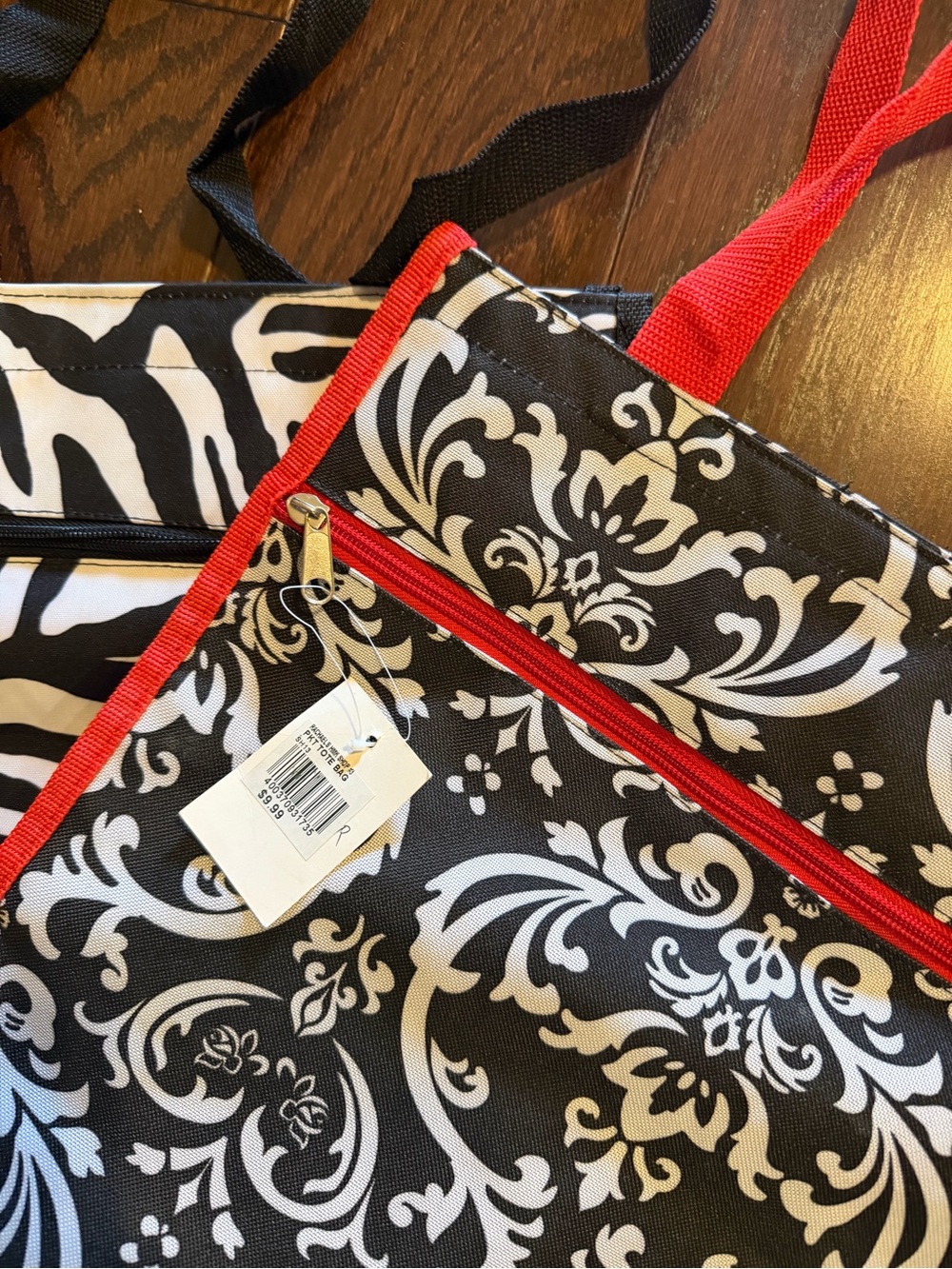 Two Patterned Tote Bags - Picture 2 of 9